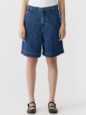 Bassike Denim Bermuda Short - Bright Indigo