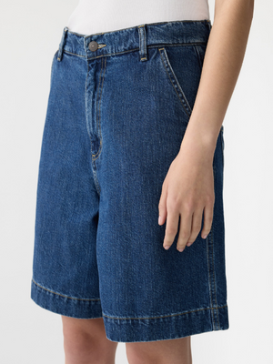 Bassike Denim Bermuda Short - Bright Indigo