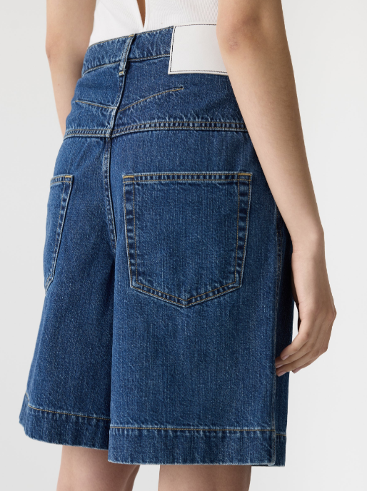 Bassike Denim Bermuda Short - Bright Indigo