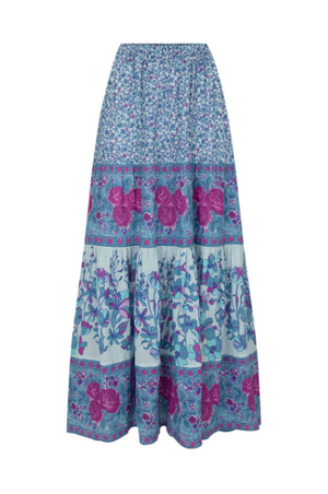 Spell Love Jetty Maxi Skirt - Blue Nirvana