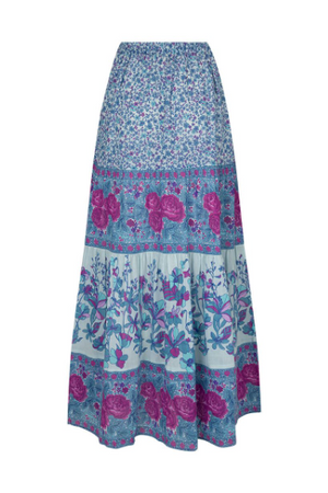 Spell Love Jetty Maxi Skirt - Blue Nirvana