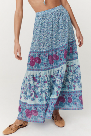 Spell Love Jetty Maxi Skirt - Blue Nirvana