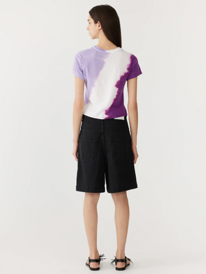 Bassike Dye Raw Edge Baby Tee