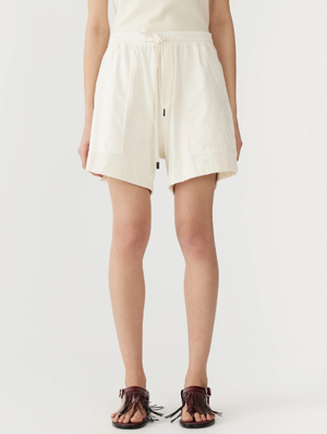 Bassike Contrast Pocket Detail Short - Off White