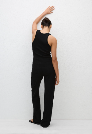 Matteau Ribbed Tank - Black