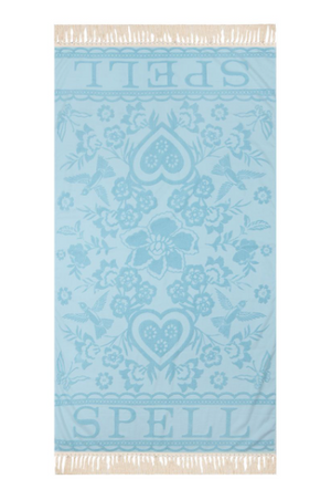 Spell Love Note Towel - Sky