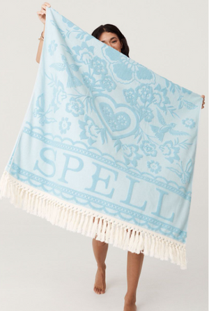 Spell Love Note Towel - Sky