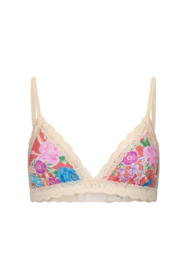 Spell Painter's Garden Lace Bralette - Crimson