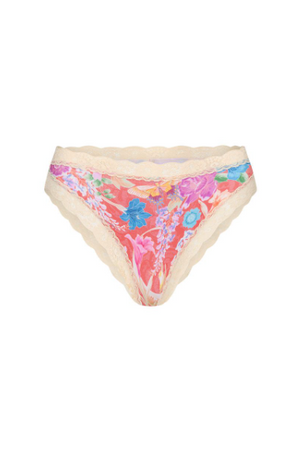 Spell Painter's Garden Lace Brief - Crimson