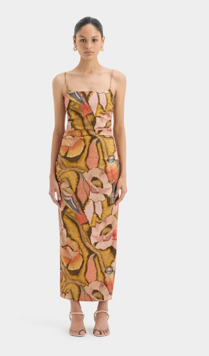 SIR. Talulah Column Dress - Sanderling Floral