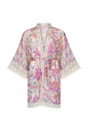 Spell Mojave Lily Short Robe - Opal