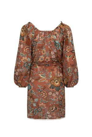 Spell Mojave Lily Tunic Dress - Amber