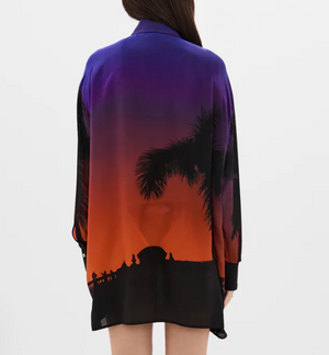 Muma World Havana Silhouette Oversized Shirt