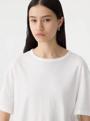 Bassike Boyfriend Heritage S/S T.Shirt - White