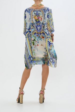 Camilla Short kaftan with cuff - Wall to wall wonders