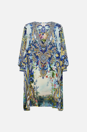 Camilla Short kaftan with cuff - Wall to wall wonders