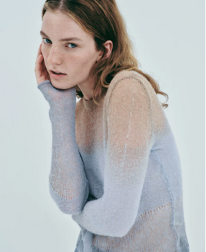 Nagnata Fusion Knit Top - Sky