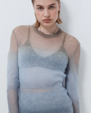 Nagnata Fusion Knit Top - Sky