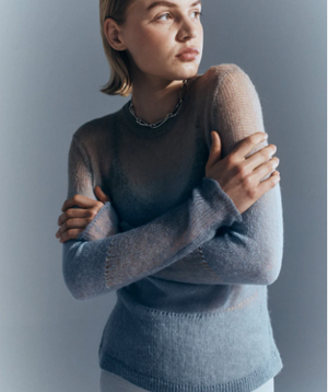 Nagnata Fusion Knit Top - Sky