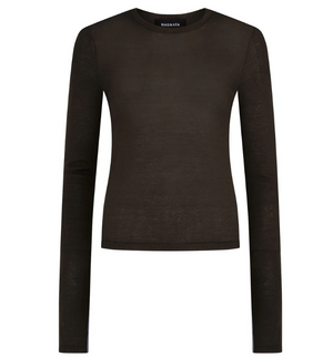 Nagnata Essentials Long Sleeve Top - Chocolate