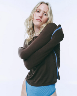 Nagnata Essentials Long Sleeve Top - Chocolate