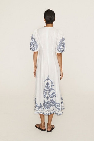 Alemais Hazel Embroidered Midi Dress - PRESALE