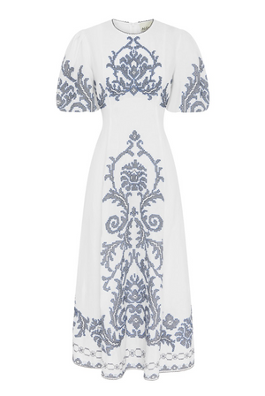 Alemais Hazel Embroidered Midi Dress - PRESALE