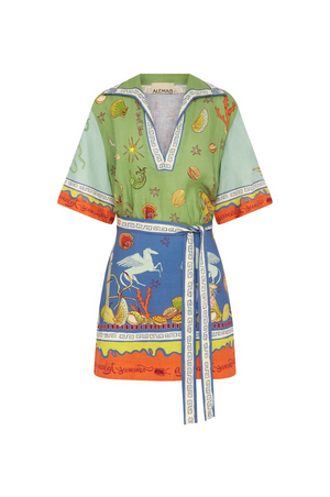 Alemais Surrealist Summer V Mini Dress - PRESALE