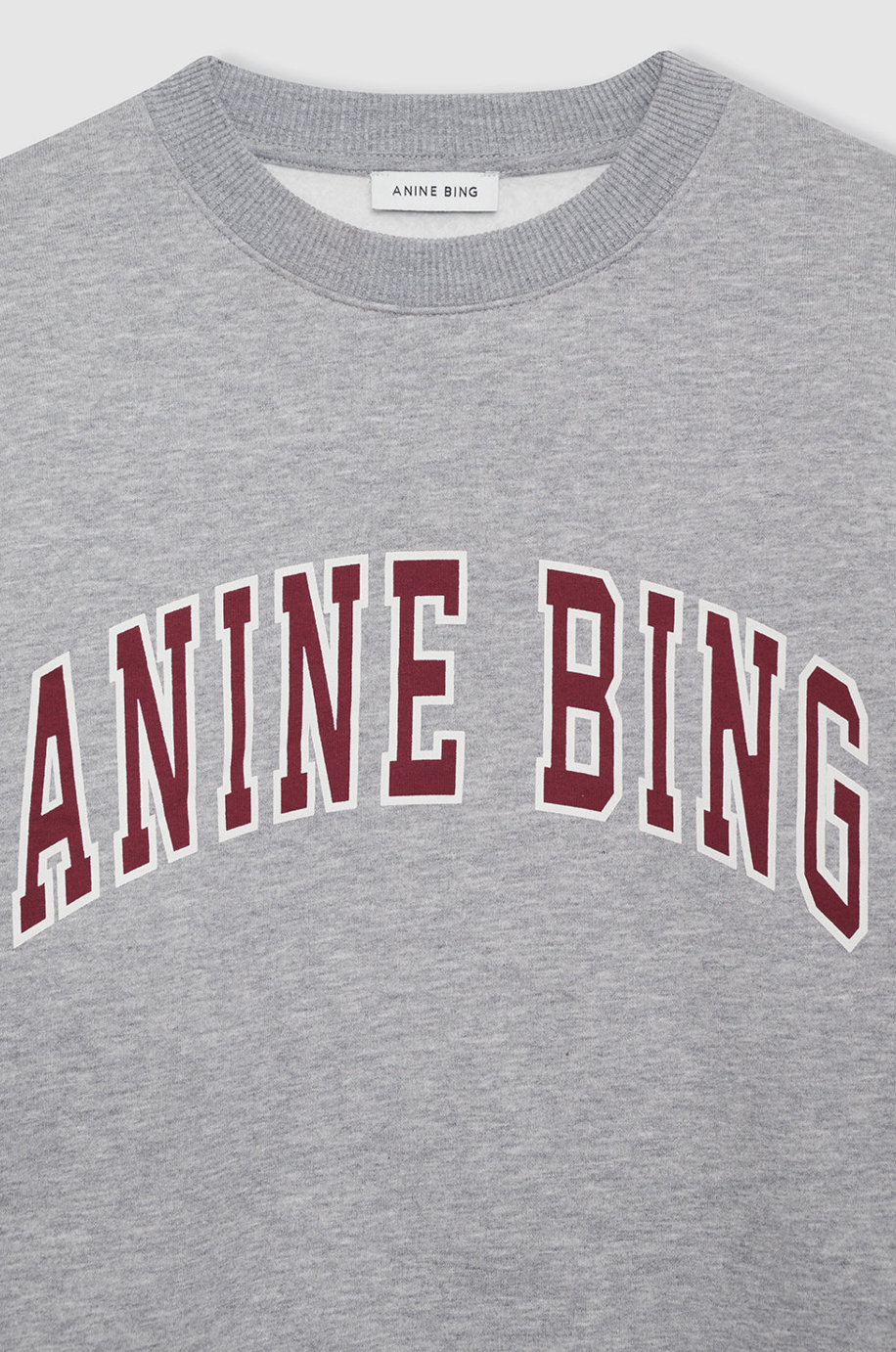 Anine Bing Spencer Sweatshirt - Medium Heather Grey