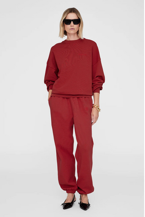 Anine Bing mIles Sweatshirt - Washed Red