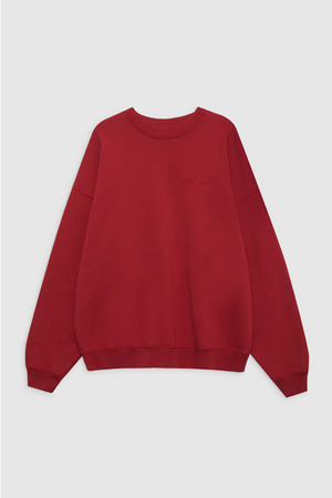 Anine Bing mIles Sweatshirt - Washed Red