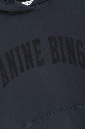 Anine Bing Harvey Sweatshirt - Dark Washed Black