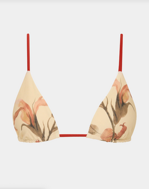 SIR. Hana String Triangle Top - Gladioli Print -