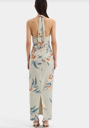 SIR. Roisin Halter Midi Dress - Bloom Floral