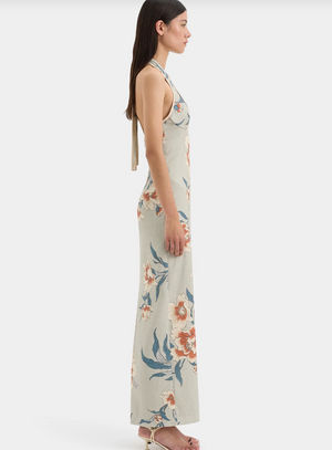 SIR. Roisin Halter Midi Dress - Bloom Floral