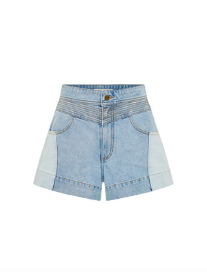 Kivari Carla Denim Short - Two Tone Wash