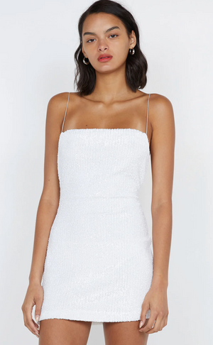 Bec and Bridge Aaliyah Sequin Mini Dress - White