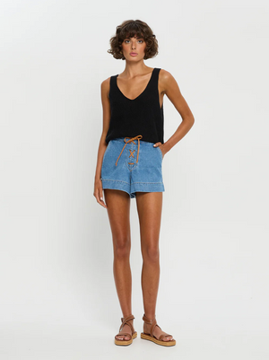 Kivari Willow Denim Short - Blue