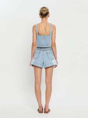 Kivari Carla Denim Short - Two Tone Wash