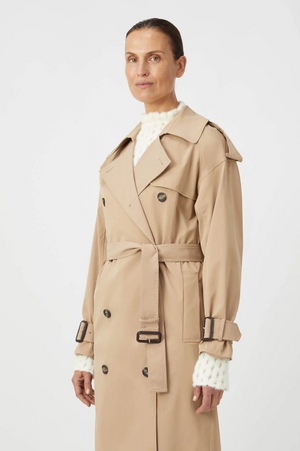 Camilla and Marc Evans Classic Trench Coat - Sand