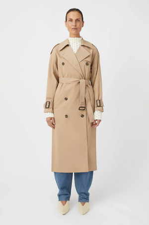 Camilla and Marc Evans Classic Trench Coat - Sand