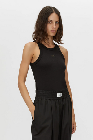 Camilla and Marc Bloom Embroidered Tank - Black