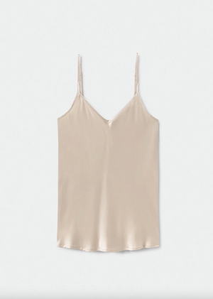 Silk Laundry Bias Cut Cami - Hazelnut