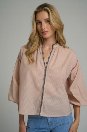 Lilya Anatolia Trim Top - Pink Nougat