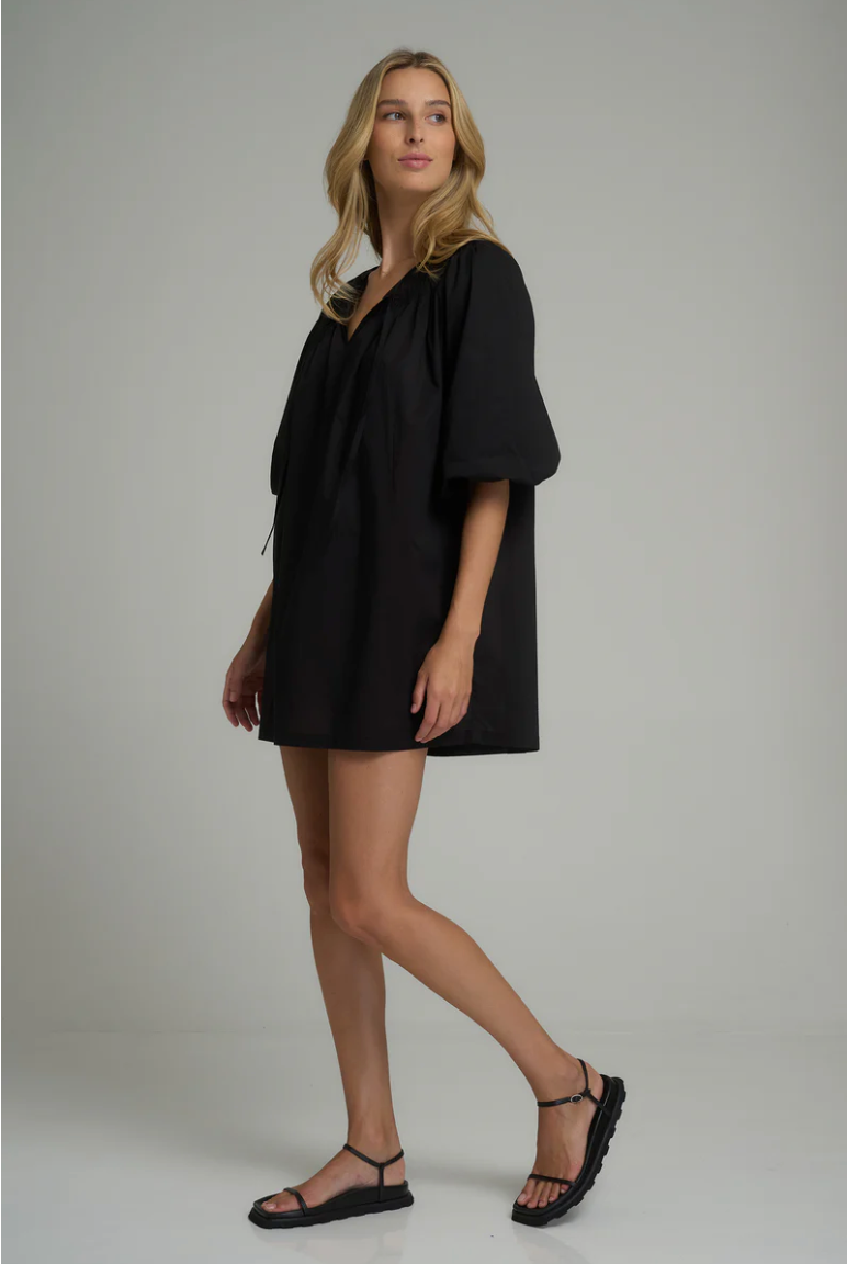 Lilya Etta Mini Dress - Black