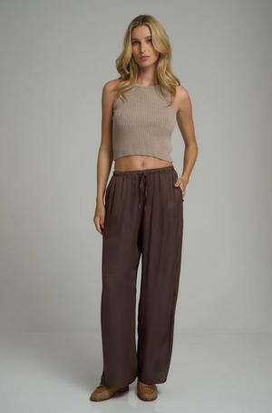 Lilya Fenton Pant - Chocolate