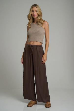 Lilya Fenton Pant - Chocolate