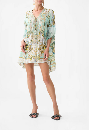 Camilla Short Lace Up Kaftan - Venus On A Vespa