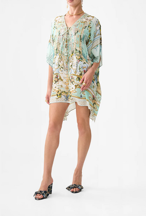 Camilla Short Lace Up Kaftan - Venus On A Vespa