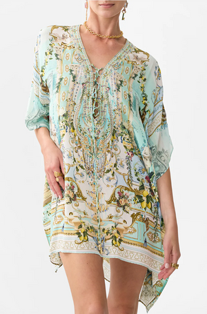 Camilla Short Lace Up Kaftan - Venus On A Vespa